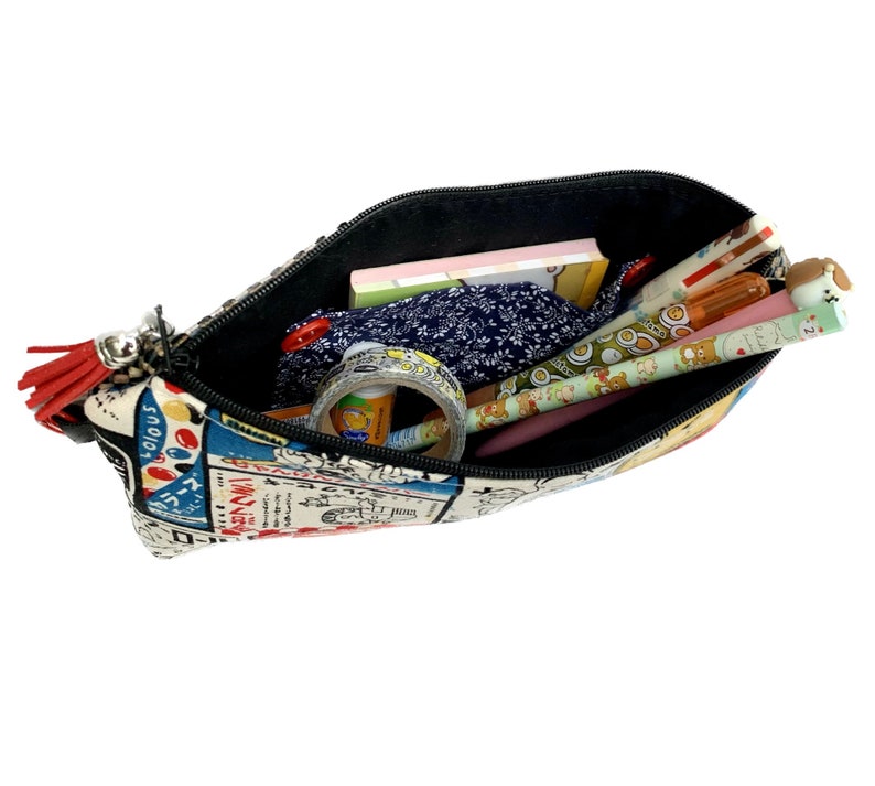 Japanese pencil case small make up bag washbag pencil case retro