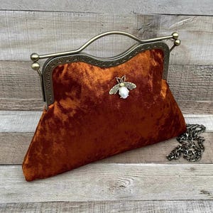 Wedding clutch bag. Mother of the bride bag. Mother of the groom clutch. Bridal bag. Evening bag. Clutches and purses. Rust clutch