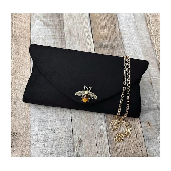 Formal Clutch. Velvet Clutch Bag. Black Evening Bag. Clutch Purse. Evening Bag for Women. Victorian Clutch. Gothic Handbag Etsy