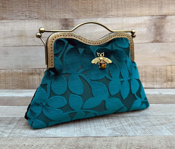 Pochette verde acqua Borsa con Borsa