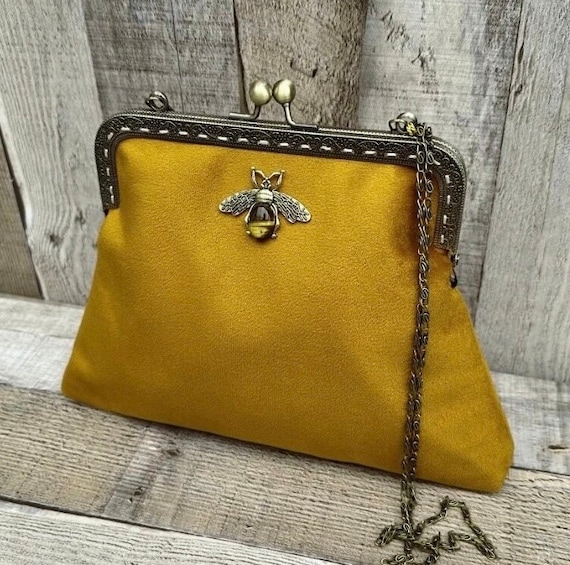 Pochette De Bal Vintage Argentée 21x14 Cm - Sac De Soirée Plastique Bon état