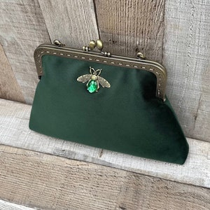 Green clutch bag. Green Evening bag. Handbags for women.Purse bags for women. Green purse. Green crossbody bag. Green fascinator