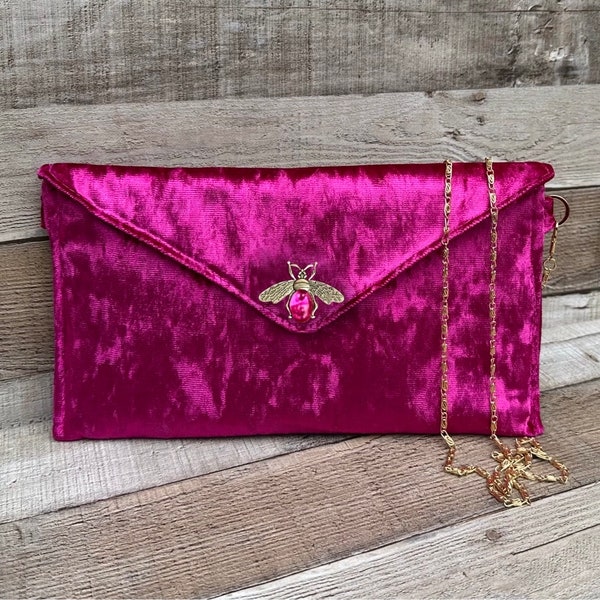 Pochette rose. Sac de soirée rose. Pochette rose. Pochette en velours. Sac à main. Sacs à main fuchsia. Pochettes pour mariage. Sacs de soirée pour femmes