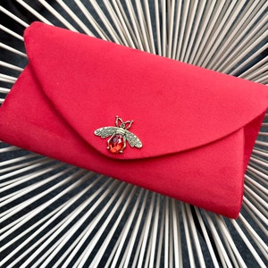 Clutch Tasche. Rote Clutch Handtasche. Clutch Taschen für Damen . Abendtasche für Damen. Samt-Clutch-Tasche. Rote Abendtasche. Abschlussball Tasche. Rote Clutch Tasche