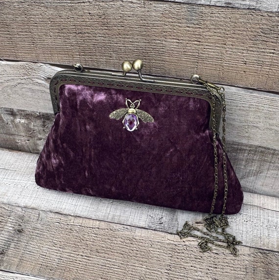 Purple colour purse best sale