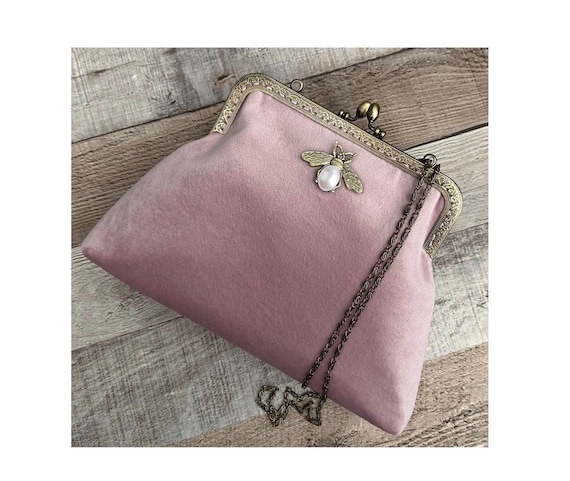 Blush pink clutch bag outlet