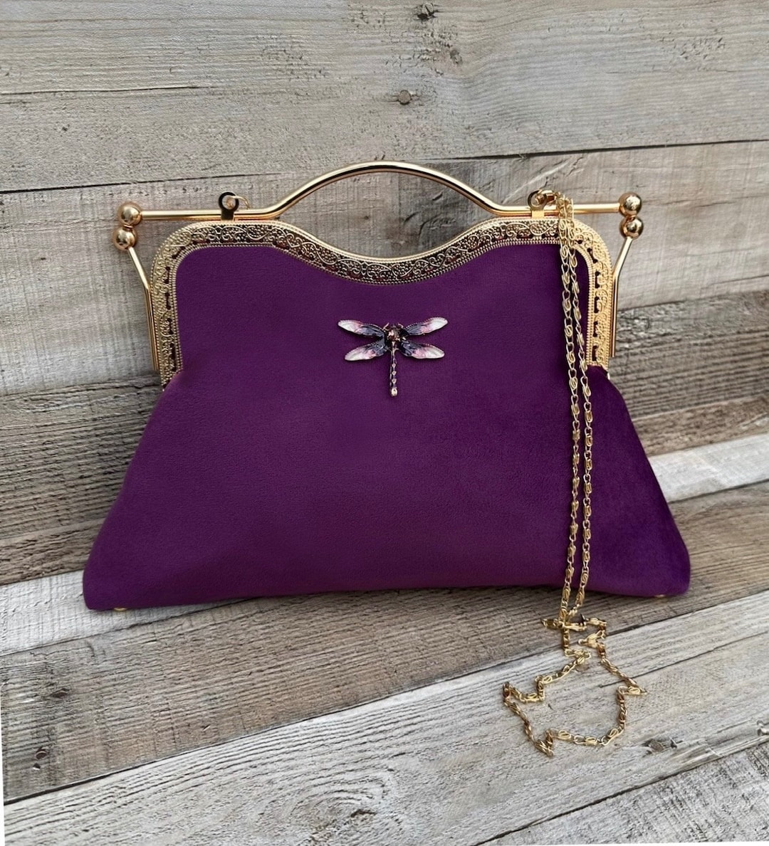 クラッチバッグ SELF-PORTRAIT Woman Clutch Violet PF25319AL LILAC Lilac clutch with shoulder strap – Daniello.com