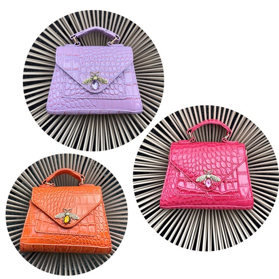 Apricot Leather Round Crossbody Bag Metal Top Handle Handbags