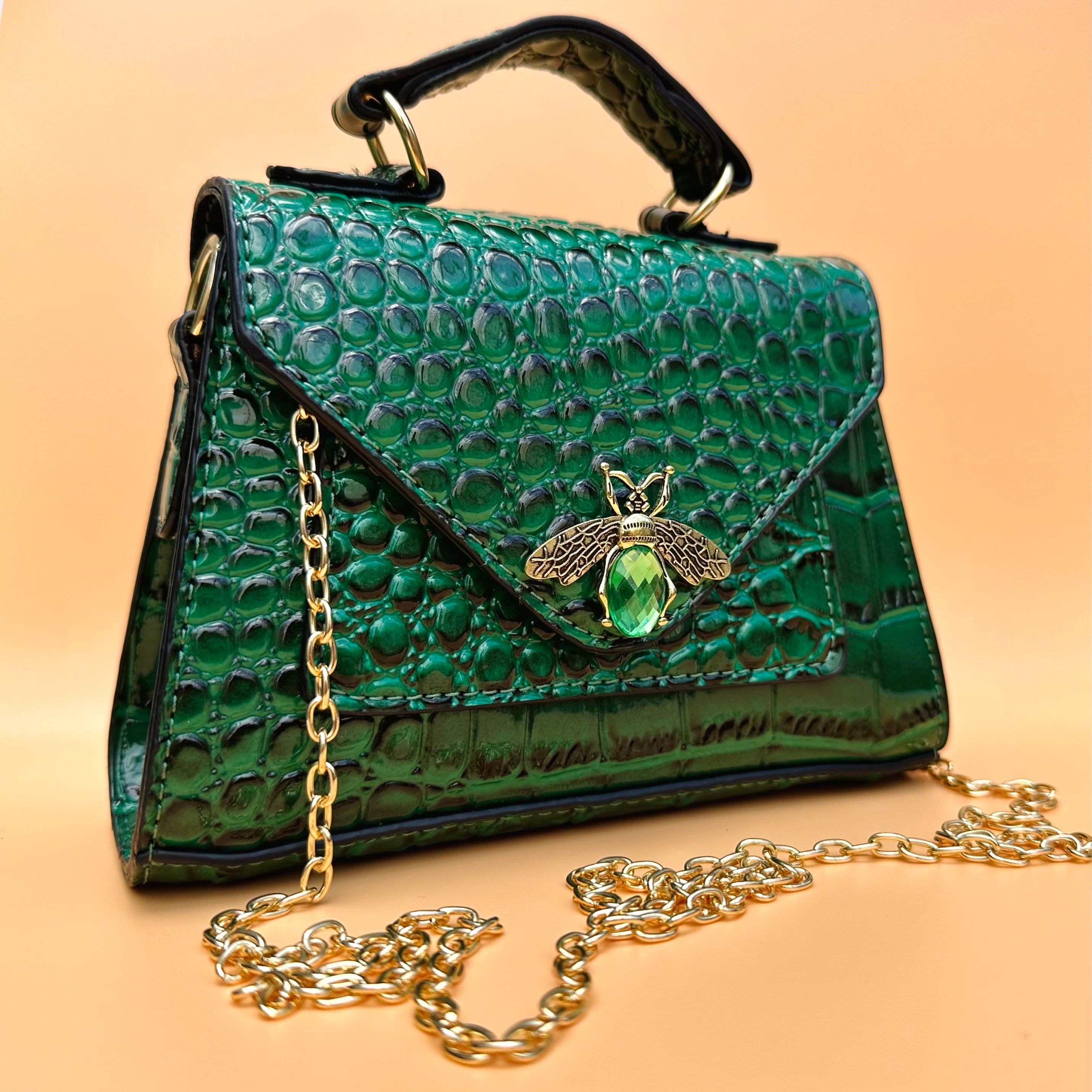 Womens top green bag