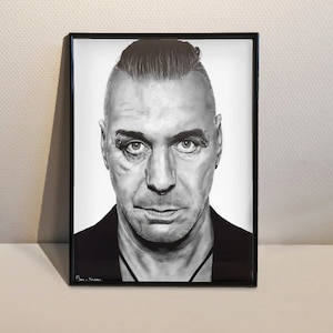 Print Till Lindemann drawing, A3 &A2
