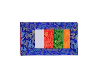 Manta de altar budista hecha de tela de brocado - Manta de altar de la casa tibetana - hecha a mano en Nepal | Budapur