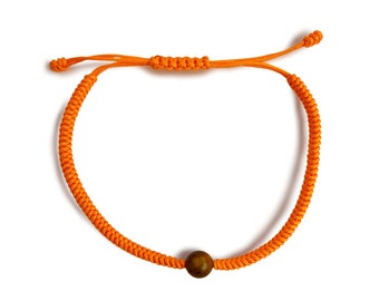 Tibetan lucky bracelet - tiger eye bead | Handmade in Nepal