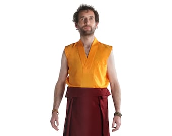 Blusa camisa ropa monje tibetano original | Monje tibetano de Nepal | Ropa de monasterio | Budapur