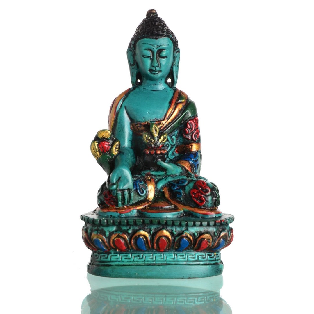 medicine-buddha-11-5-cm-buddha-statue-painted-from-resin-cast-resin