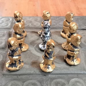 9 Caganer figurines in ecological resin, Barcelona, nativity scene, Christmas, Catalonia, event, wedding, Catalan Christmas, Yumilab