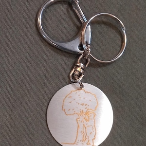 Customizable Bear and strawberry tree pendant keychain, Madrid, symbol of Madrid, Madrid coat of arms, events, Community of Madrid, Yumilab