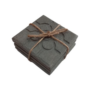 3 coasters Bilbao rosette tile in concrete, Bilbao hen party, Bilbao stag party, Bilbao wedding, Bilbao events, Bilbao souvenir, Bilbao gift
