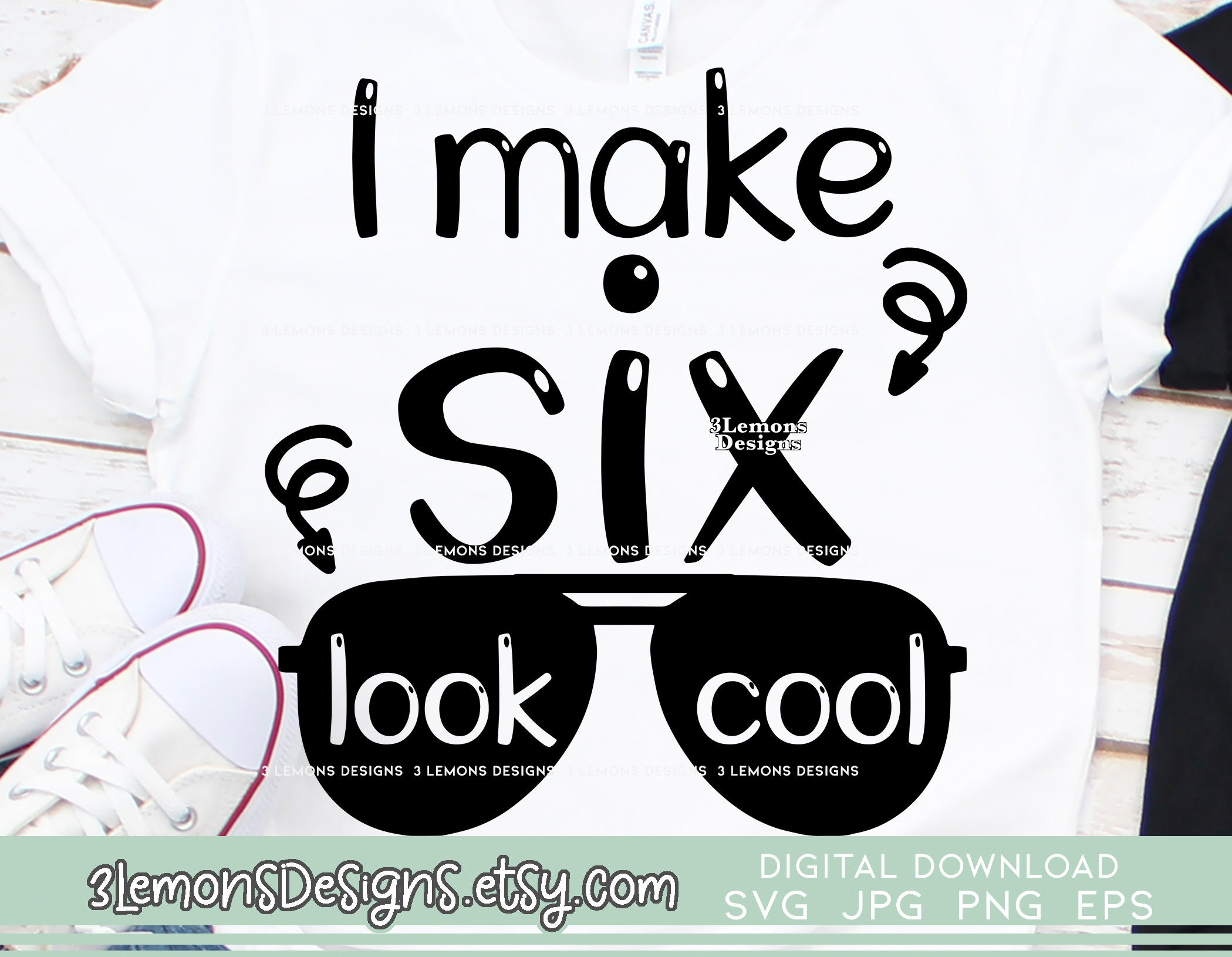 Download I Make 6 Look Cool 6th Birthday Svg Sixth Birthday Shirt Etsy