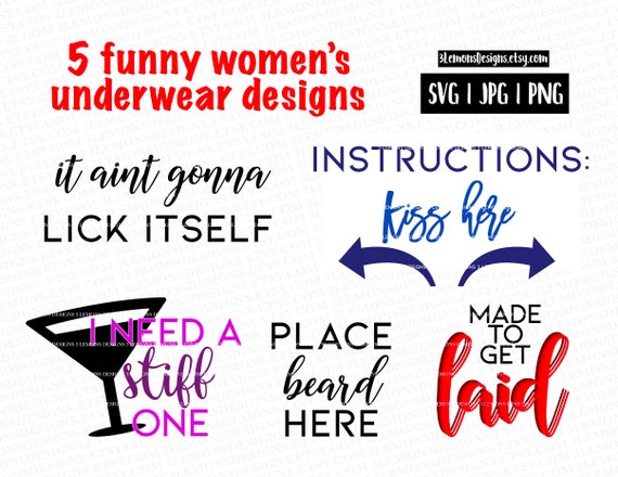 Women's Naughty Underwear SVG, Valentine's Day Sarcasm, Father's Day, Ladies  Panties, Funny Gift for Boyfriend Jokes, Gifts for Husband -  Denmark