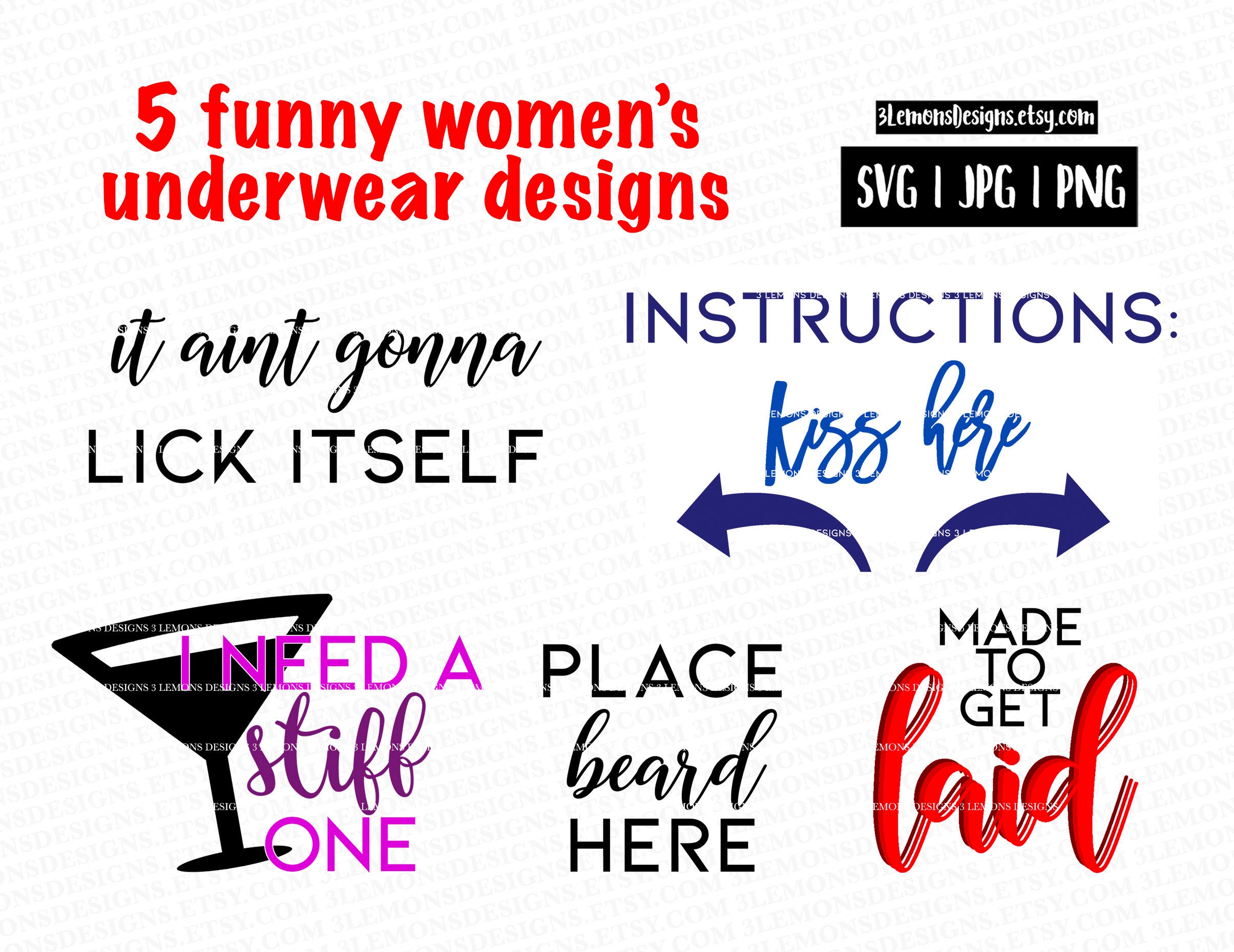 Women's Naughty Underwear SVG, Valentine's Day Sarcasm, Father's Day, Ladies  Panties, Funny Gift for Boyfriend Jokes, Gifts for Husband -  Israel
