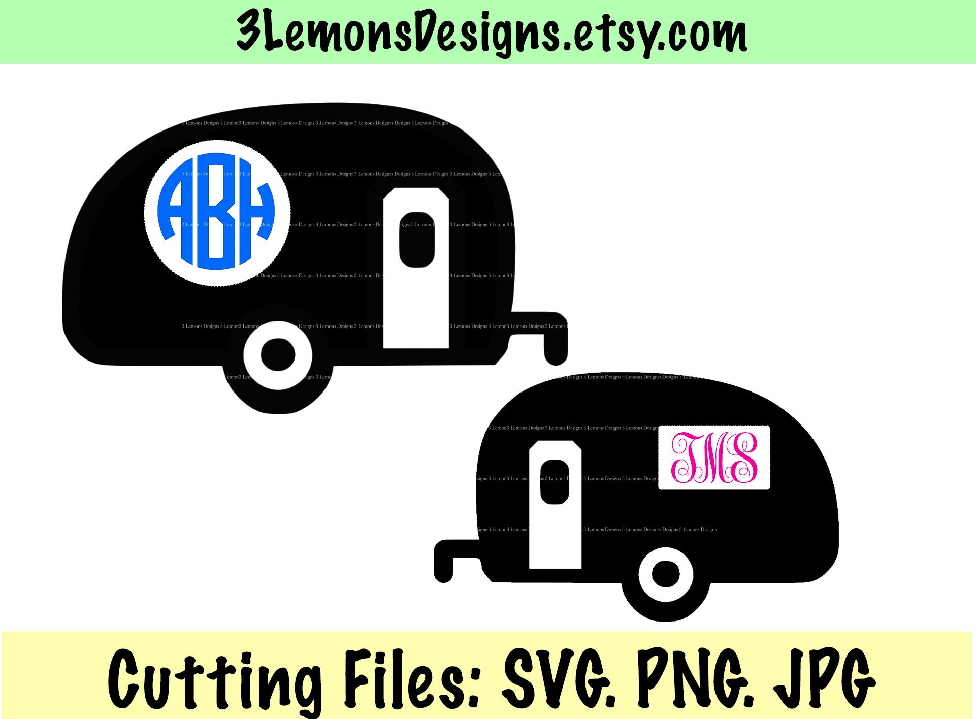 Camper SVG Monogram Camper Svg Vintage Camper Camp Rv - Etsy Israel