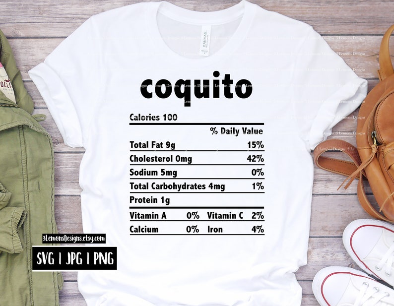 Download Coquito nutrition facts svg hispanic food spanish ...