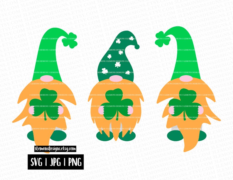 Download St Patrick's Day Gnome svg Irish gnomes shamrocks | Etsy