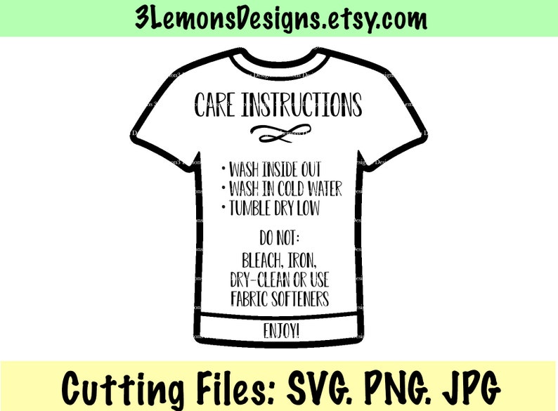 Download Care card shirt clipart care card svg washing instructions ...