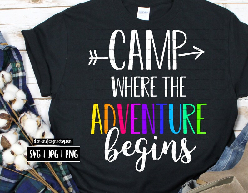 Download Summer camp SVG Camping SVG where the adventure begins | Etsy