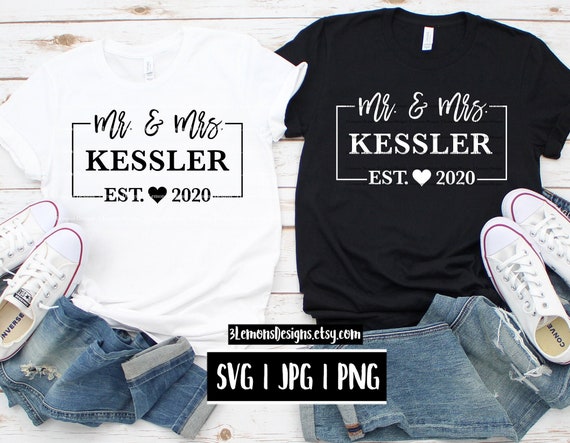 Clip Art & Image Files Mr and Mrs SVG Mr & Mrs Svg Mr Mrs Shirt svg ...