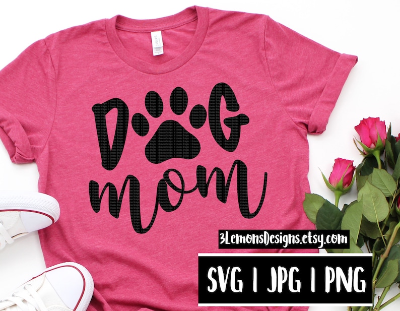 Download Dog mom SVG rescue mom fur baby cut file paw print png dog | Etsy