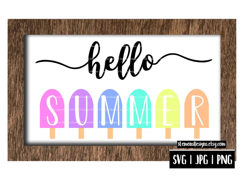 Download Hello summer svg sweet summertime svg summer popsicle svg | Etsy