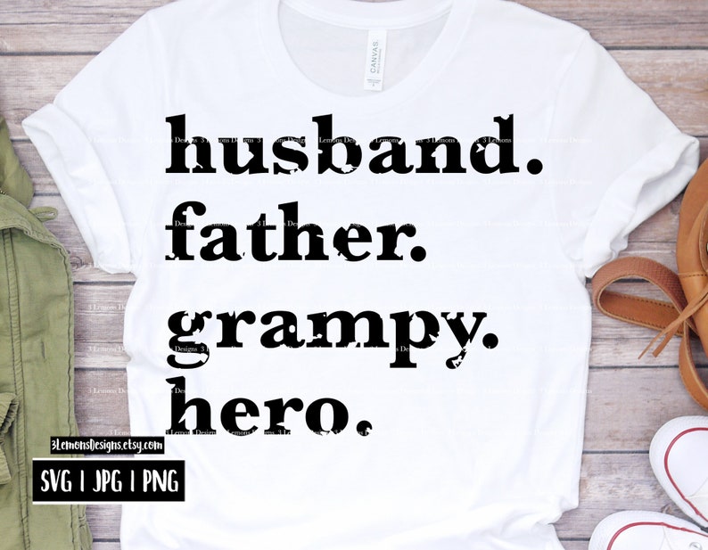 Download Grampy Hero SVG Husband Father Grandpaa father's day | Etsy