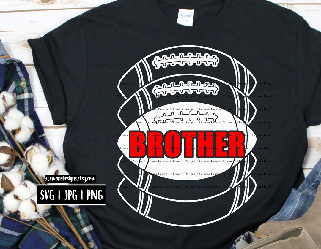 Football Brother Svg Football Svg Go Team High School Game - Etsy