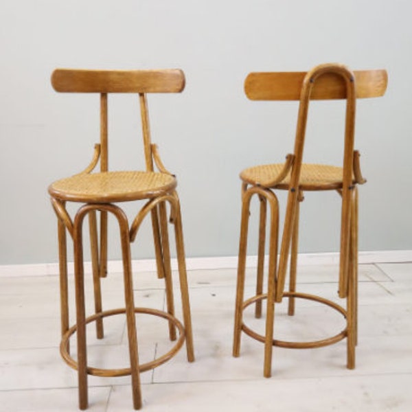 Rattan Bar Stools Etsy UK