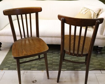 Dark Bistro Chairs - Mid Century - 10pcs