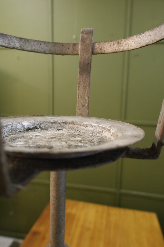 Old Wrought Iron Lamp Foot - image 3