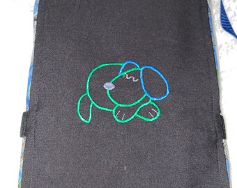 LARGE - Portable (with shoulder strap), washable, non-slip backing, pet mat/pad  - Pooch Padz by SK