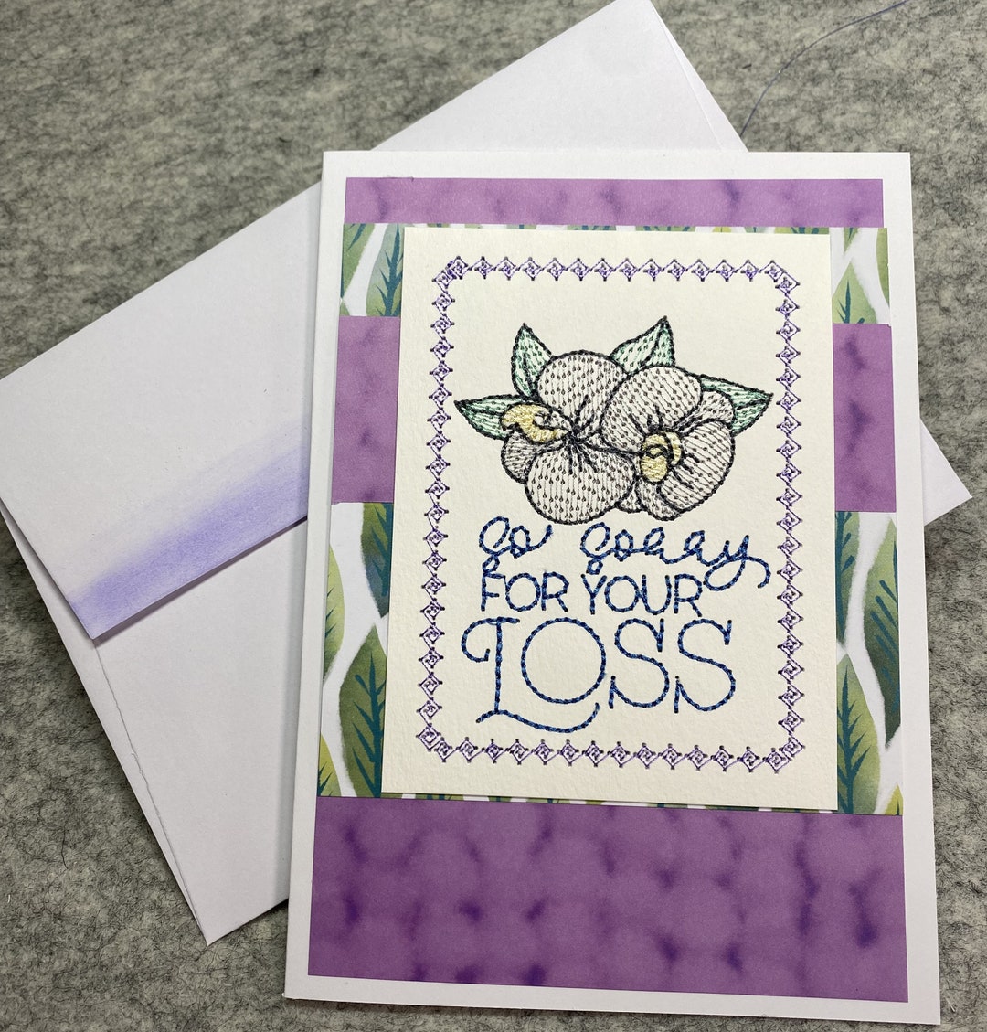Greeting Card so Sorry for Your LOSS - Etsy