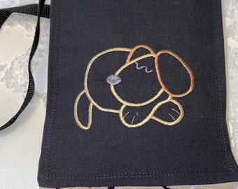 SMALL - Portable (with shoulder strap), washable, non-slip back, pet mat/pad - Pooch Padz by SK