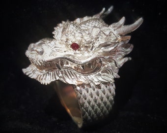 Chinese dragon ring | Etsy