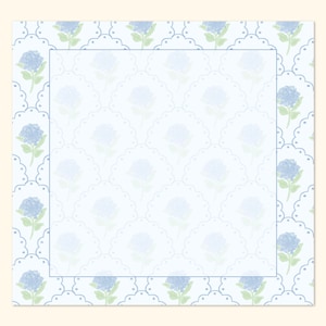 Bloc de notas de hortensias, Bloc de notas personalizado, Bloc de notas personalizado, Bloc de notas de acuarela con nombre, Bloc de notas de acuarela de hortensias, Bloc de notas de regalo personalizado