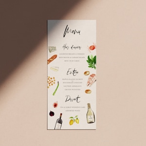 Niestandardowe menu akwarelowe, menu weselne, niestandardowe menu malowane ręcznie, menu imprezowe, menu na wydarzenia, menu do druku, menu kaligraficzne, ręcznie robiona karta menu