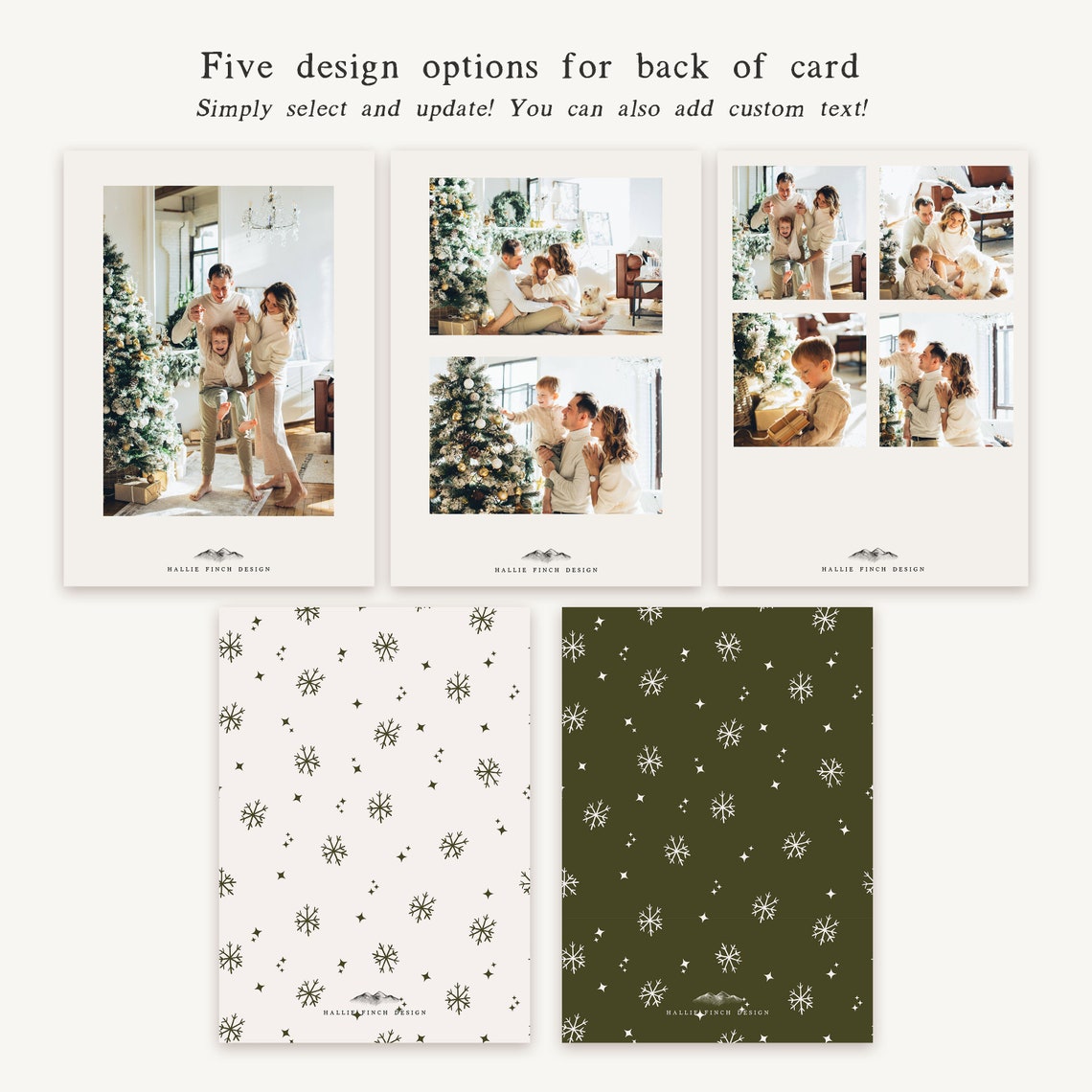 Modern Christmas Holiday Photo Card Modern Arch Christmas Etsy