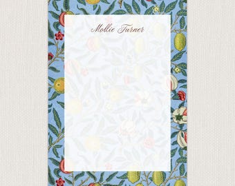Gepersonaliseerde notitieblokken, notitieblokken op maat, notitieblok met naam, housewarmingcadeau, elegant blauw briefpapier
