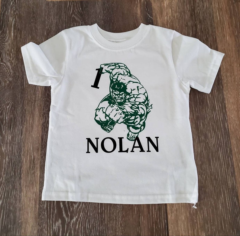 Download Incredible Hulk birthday shirt personalized | Etsy