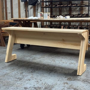 Handmade Drop-Leaf Console Table: Mid-Century Modern Sofa Table, USA made Bild 17