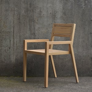 Outdoor Teak Dining Arm Chair image 2