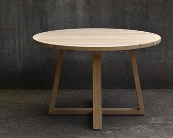 Outdoor Round Dining Table, Teak Table, Custom Table