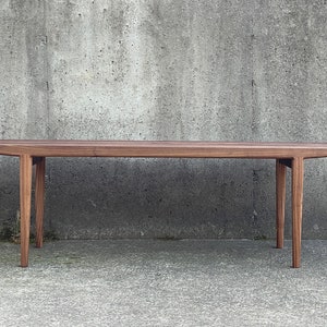 Mid-century Modern Bench, Solid Wood Bench, Dining Set Bench image 3